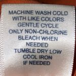 Blair mock turtleneck long sleeve fall orange embroidered crest cotton size M Photo 6