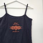 Y2K Harley Davidson Black Tank Top Spaghetti Strap Barb’s Philadelphia M/L Biker Size M Photo 4