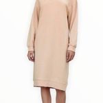 ZARA Oversized Sweatshirt Blush Pink Midi Dress Photo 0