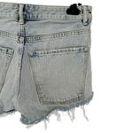 All Saints Cleo Boyfriend Shorts in Ice Blue Light Wash Distressed size 25 Photo 6
