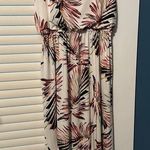 White Birch  tropical maxi dress, 1X Photo 0