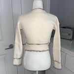 SheIn Cream Knitted Cardigan Sweater Photo 7