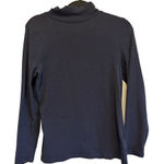 Boden Cotton Blend Turtle Neck Navy Size Large Basics Essentials Layering Blue Photo 0