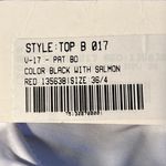 PATBO‎ Tropical Floral Triangle Black Salmon Bikini Top Size 4 NWT Green Photo 9