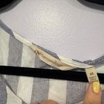 Soft Surroundings  purple and white vertical stripe flowy shirt Photo 2