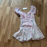 Love Shack Fancy NWT  Amini printed satin-jacquard mini dress Photo 5