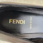 Fendi pyramid-stud black leather flats loafers moccasins size IT 39 US 9 Photo 8