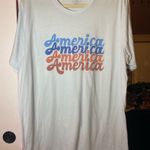 America Baby Blue Graphic Tee 2XL Size 2X Photo 0