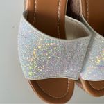 RZX | Lightweight Wedge Platform Slides white Glitter Size 8 Photo 3