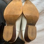 Boutique White Ankle Leather Cowboy Boots  Photo 4