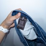 7 For All Mankind Blue Vanity Wash Mid Roll Broken Twill Denim Shorts Size 31 Photo 6