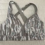 Joy Lab Green & Blue Zebra Print Racerback V Neck Sports Bra Size Small Photo 3