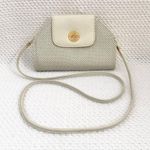 Whiting & Davis White Sequin Mesh Vintage Top Flap Accordion Clutch Crossbody Photo 12
