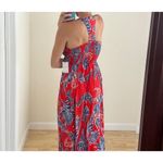 Japna NWT  Red & Blue V Neck Racerback Maxi Sundress Sz XS Photo 7