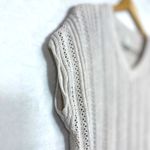 Joie  XS Pullover Open Knit Sweater Top V-Neck‎ Beige Boho Softgril Beachy Y2K Photo 1