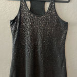 Old Navy ⭐️ dark gray sequined front tank top size small Photo 0