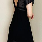 Paradise Black Mesh Swim Cover Mini Sheer Dress Photo 5