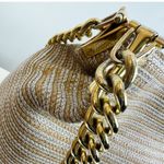 Eric Javits NY Womens Metallic Raffia Double Chain Photo 2