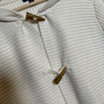 CHAPS RL Cream Hooded Toggle Knit Cardigan Coat Sweater Jacket Women’s Medium Photo 3