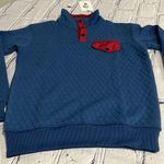 Zyia Blue Quilted Snap Pocket  Sweatshirt Sz XS. Photo 5