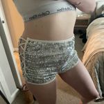 iHeartRaves Silver Rainbow Holographic Sequin Hot Shorts Photo 2