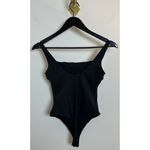 SKIMS Fits Everybody Square Neck Sleeveless Bodysuit in Onyx Black Size Medium Photo 6