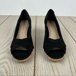 Charter Club Women's Toniie Faux Suede Summer Wedges 5.5M Black Photo 1