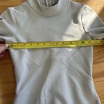 ZARA Neoprene Effect Gray Bodysuit Size XS Cut Out Top Shirt Photo 4