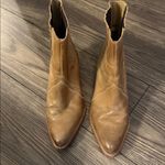 Free People  Tan and Brown Leather western Boots size 38.5 or us 8 Photo 2