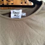 Princess Polly  Brown Ruched Crop T-Shirt Photo 2