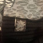 Fever Black and White Animal Print diagonal zip up sweater woman’s large Photo 5