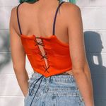 Nike Retro Orange Reworked Spellout Corset Top Photo 1