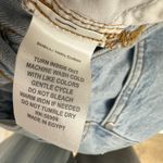 Gianni Bini  Denim Midi Skirt Front Slit Rigid High Waist Blue US 2 NWT Photo 7