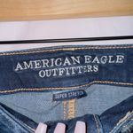 American Eagle Super Stretch Women's Dark Wash Mid Rise Skinny Jean 0 Short Photo 2