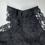 Vintage 90’s JCPenney USA Made Black Satin Lace Teddy Lingerie Romper Size XL Photo 7