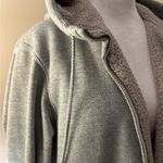 Uniqlo Gray Teddy Jacket with Cream Sherpa Lining Size L Photo 7