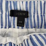 J. Crew Womens Striped Pencil & Straight Skirt Linen Elastic Waist Blue Size XXS Photo 4
