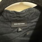 Who What Wear ‎ Womens' Small Black Ruffled Dress Button Front Photo 4