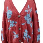 Sundance  Balloon Sleeve Floral Cardigan Sweater Photo 0