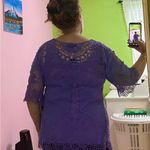 Anthony Gorgeous knit 2 piece blouse and cami set Purple Size L Photo 6