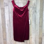 Crystal Doll Crystal Dolls Juniors 13 Red Glitter Sleeveless Off Shoulder Mini Body Dress Photo 1