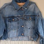 Vibrant  miu Blue Denim Jacket size M 100%Cotton Photo 5