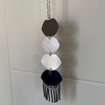 Romolo NWT Brevin Fringe Pendant Necklace Silver Photo 1