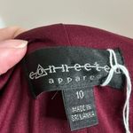 Connected Apparel Y2K Connected cowl neck burgundy formal dress Gown embroidered lace size 10 90s Photo 5