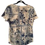 One World  Blue and White Patterned Shirt SzL Photo 1