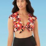 Beach Betty by Miracle Brands ‘Cap Sleeve Tie Front Bikini Top’ Multiple Size L Photo 1