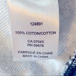 Joie  Caleigh Abstract Blue Floral Cropped Sweatshirt Size M Photo 8