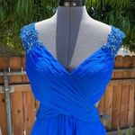La Femme Blue Sleeveless Cocktail Dress size 6 Photo 1