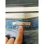 Levi's  Light Wash Ribcage Shorts Five Button Fly Distressed Hemline Shorts 31 Photo 6