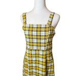 Divided H&M  Black Yellow Plaid Dress Size 6 Twee Academia College Clueless Y2K Photo 1